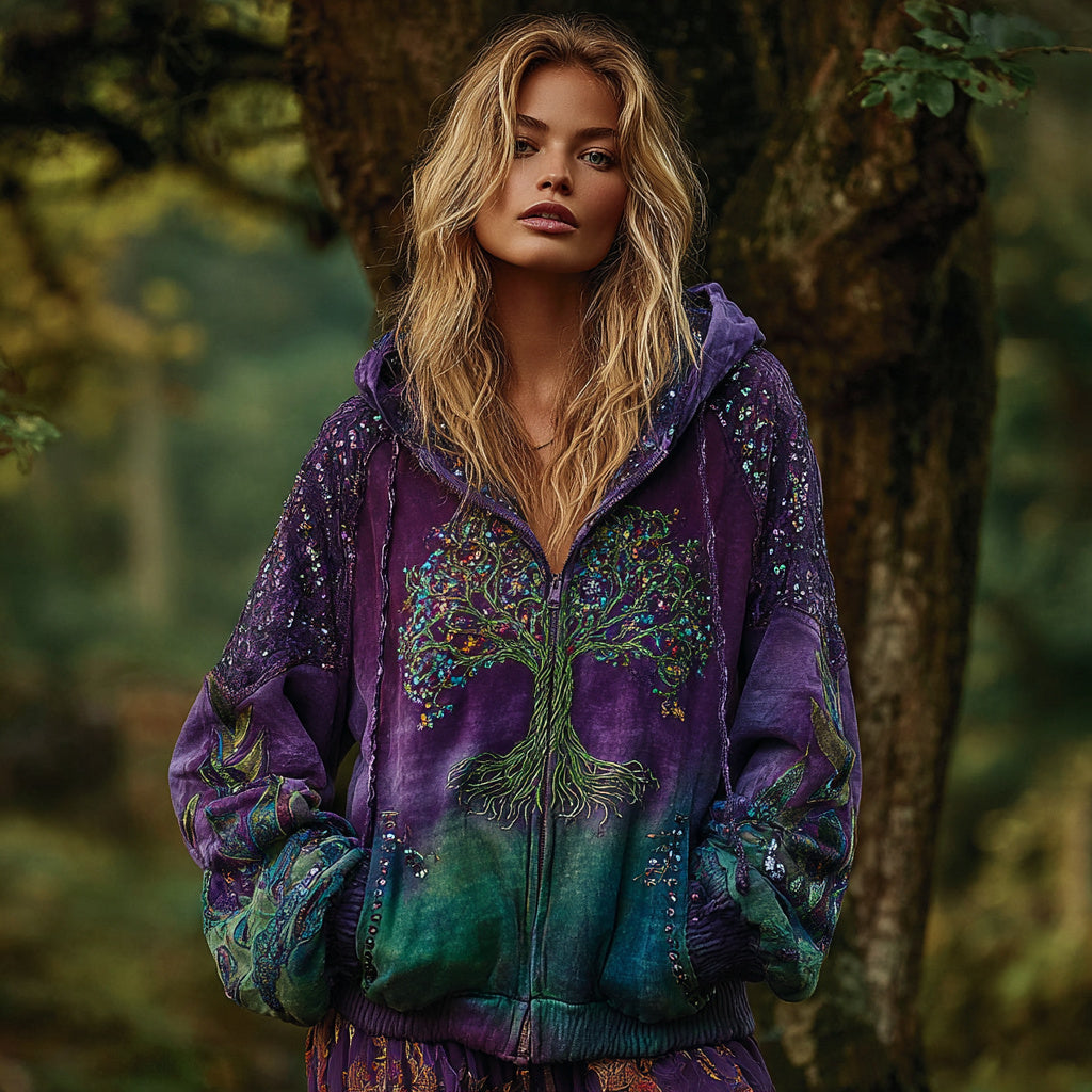 Purple green
