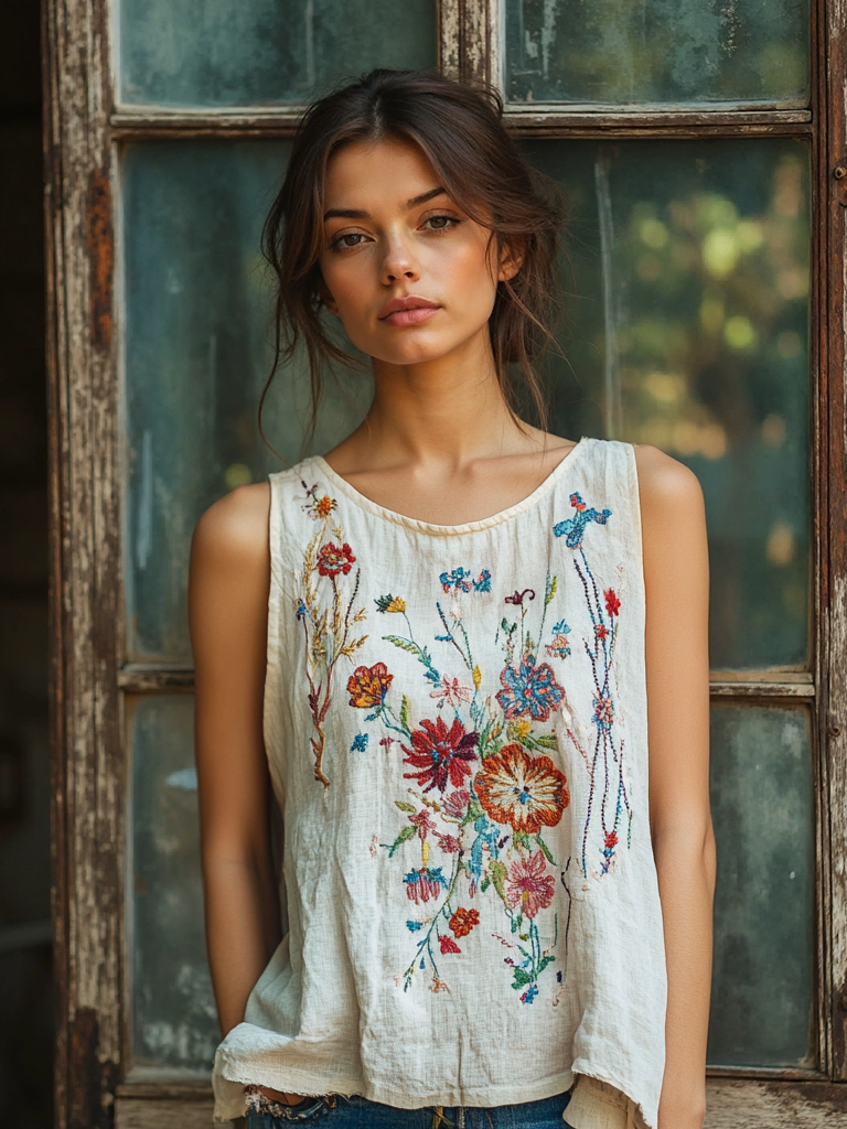 Timeless Vintage Style Top