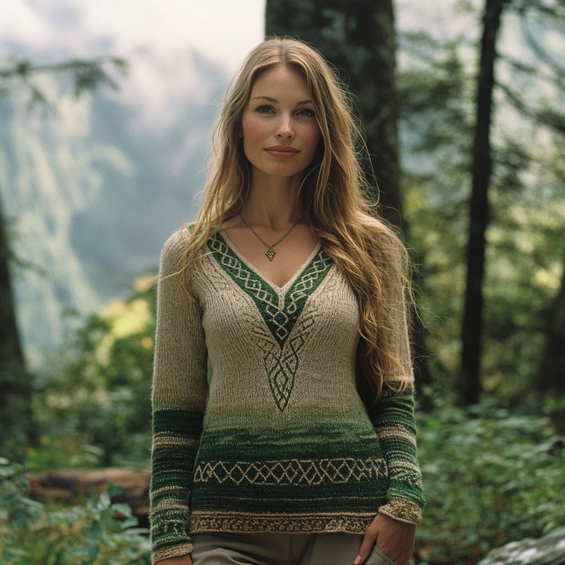 Gracefully Designed Sweater