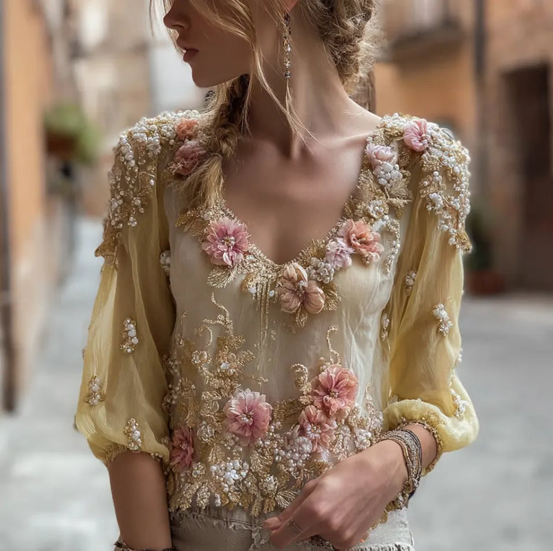 Timeless Vintage Style Top