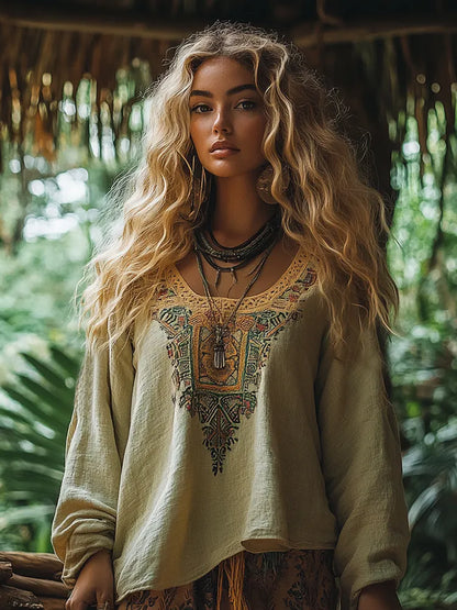 Timeless Vintage Style Blouse