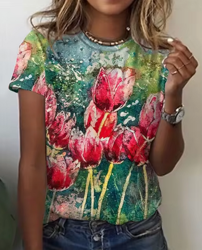 A Vintage Style T-Shirt with Delicate Timeless Details