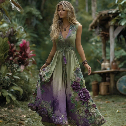 Green purple heart