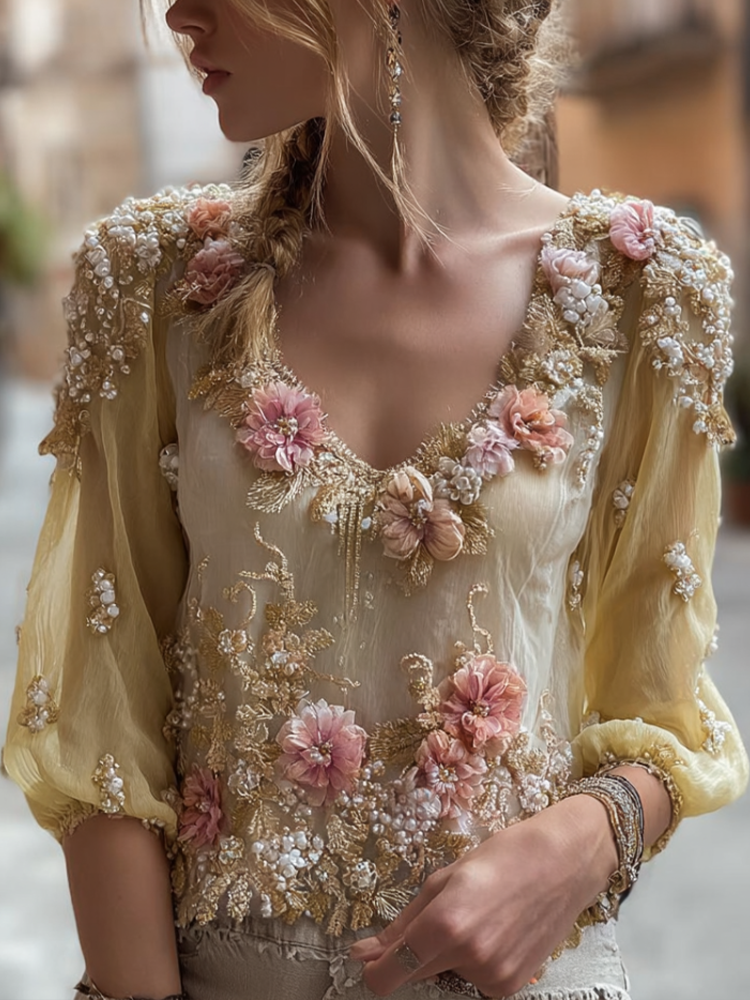 Timeless Vintage Style Top
