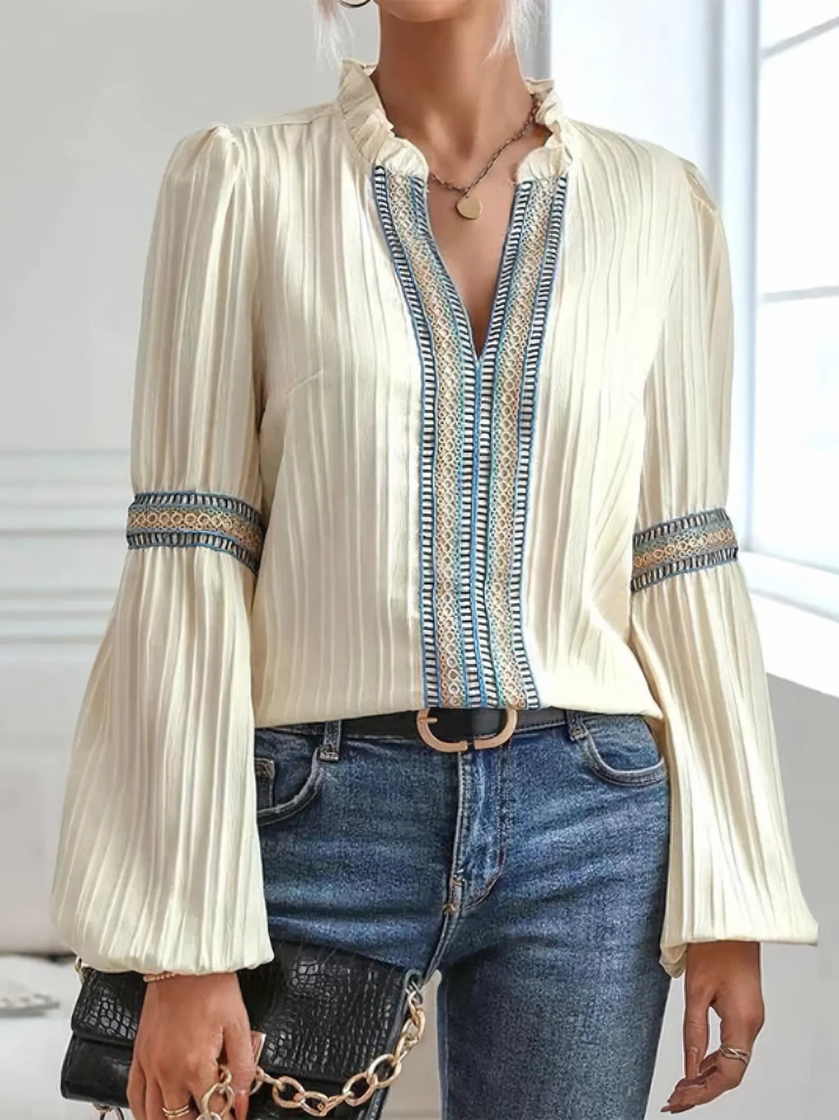 A Vintage Style Shirt with Delicate Timeless Details