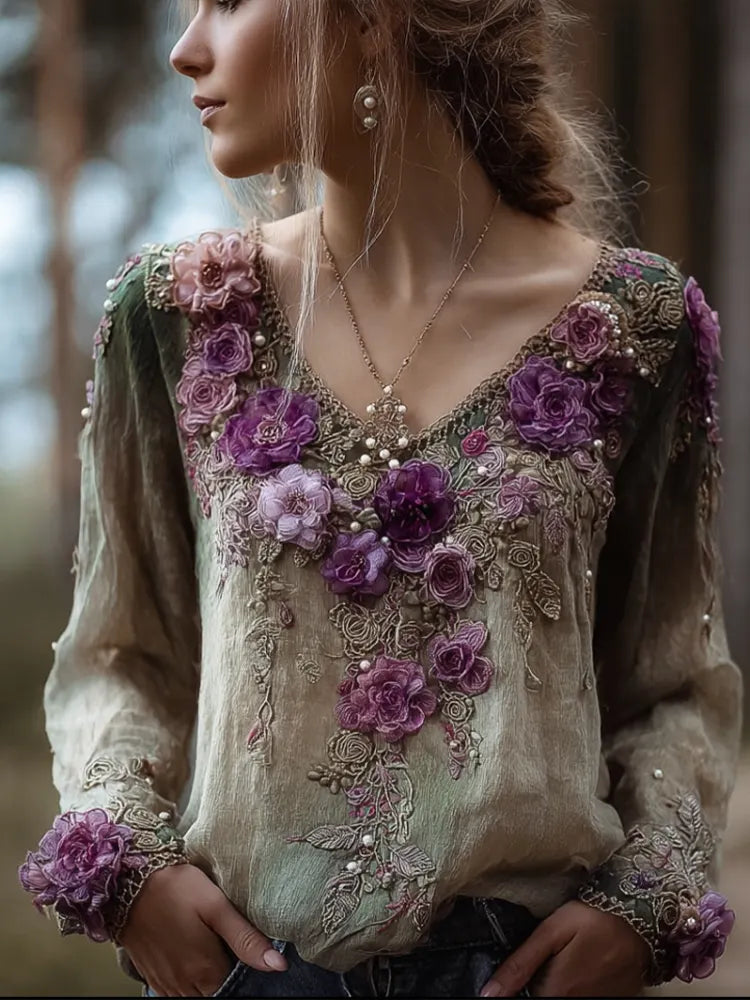 Timeless Vintage Style Top