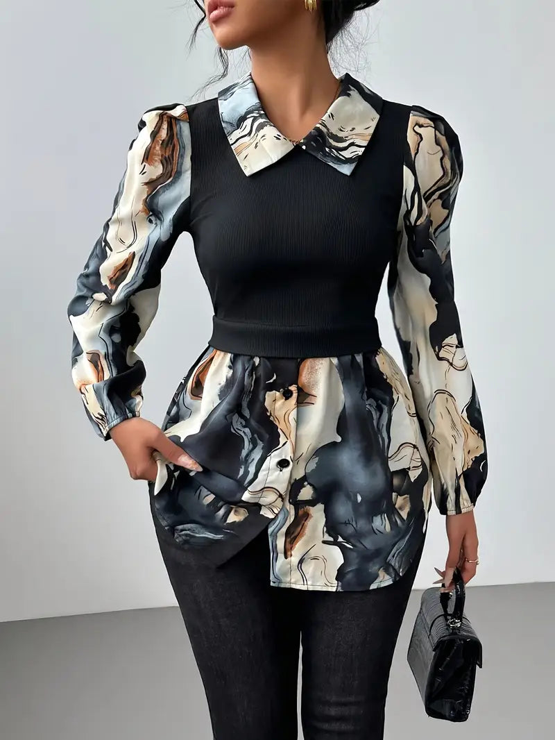 Classic Vintage Blouse with a Flattering Fit