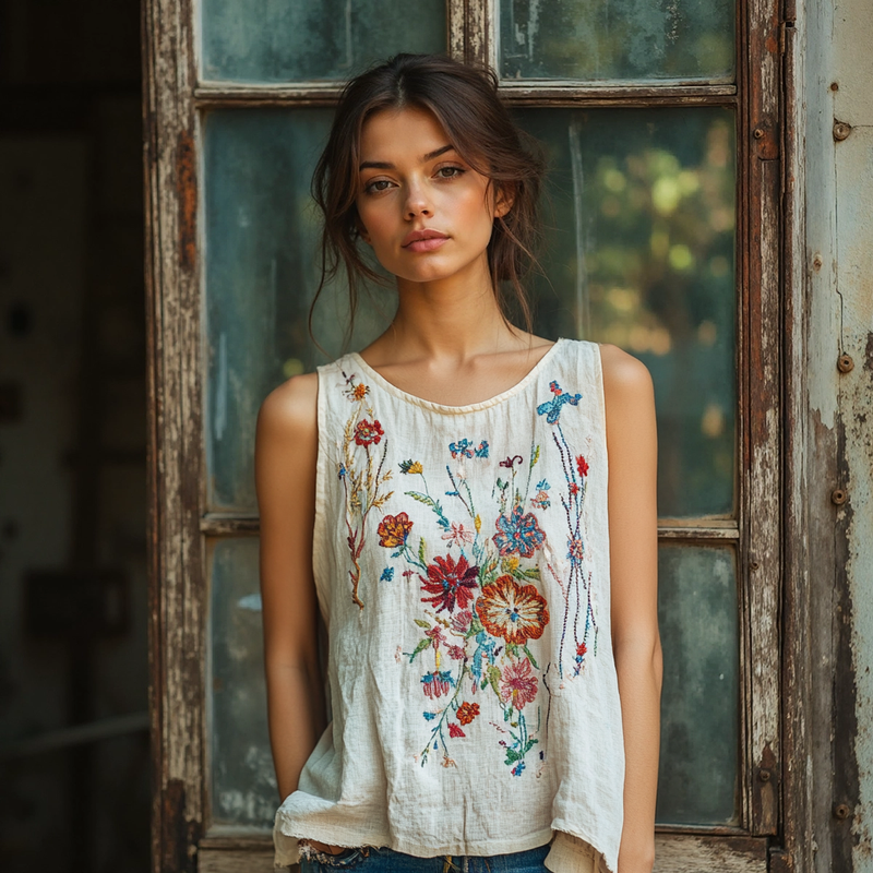 Timeless Vintage Style Top
