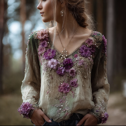 Timeless Vintage Style Top