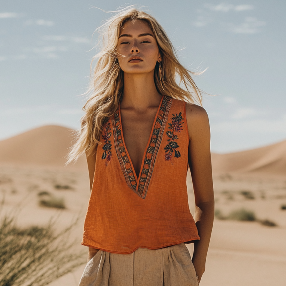 Timeless Vintage Style Top