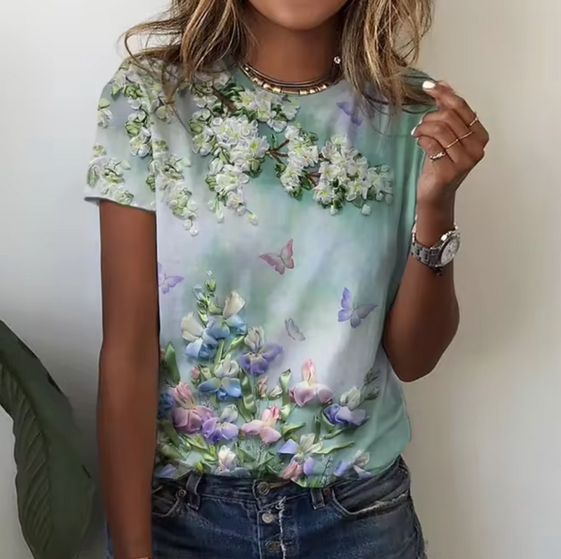A Vintage Style T-Shirt with Delicate Timeless Details